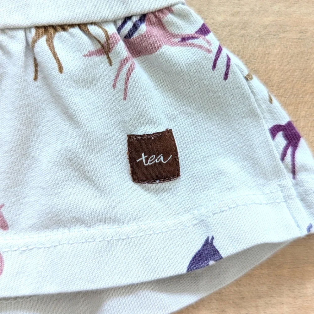 Tea Collection Wild Horses Long Sleeve Ruffle Hem Dress - Size 18-24M - Picture 5 of 6